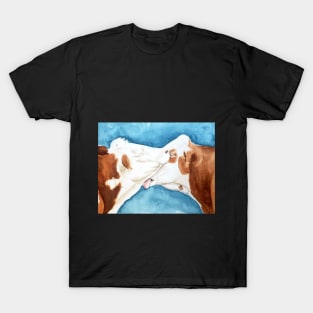 Kissing cow T-Shirt